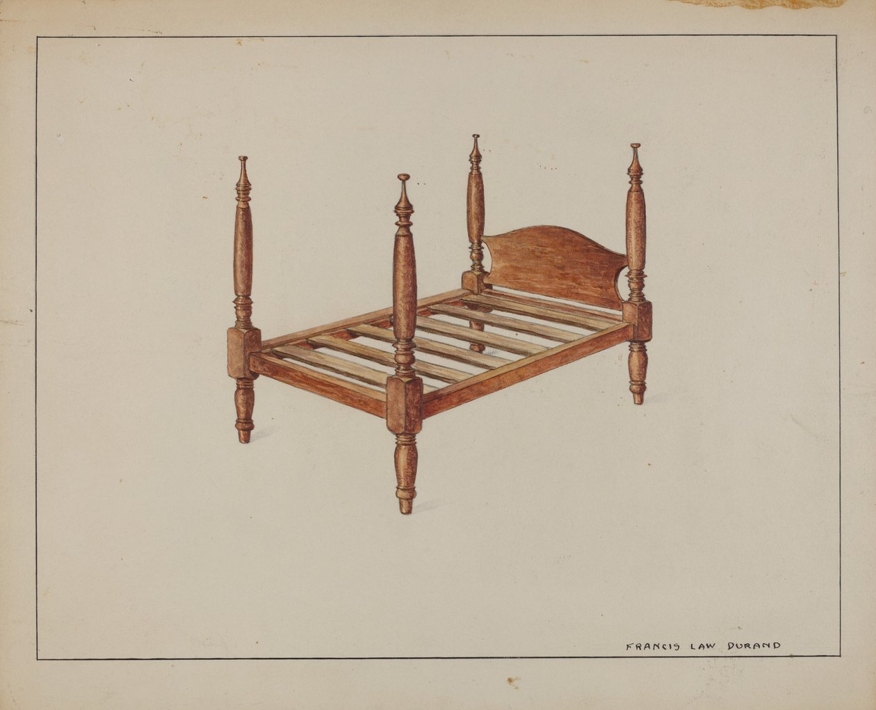 cama de boneca de Francis Law Durand