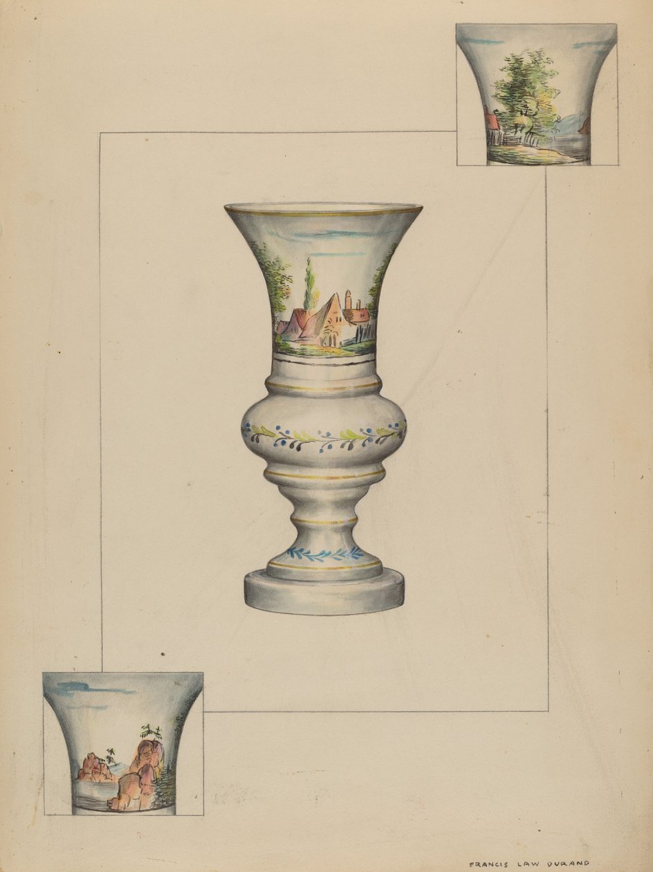 Vaso de isqueiro de Francis Law Durand
