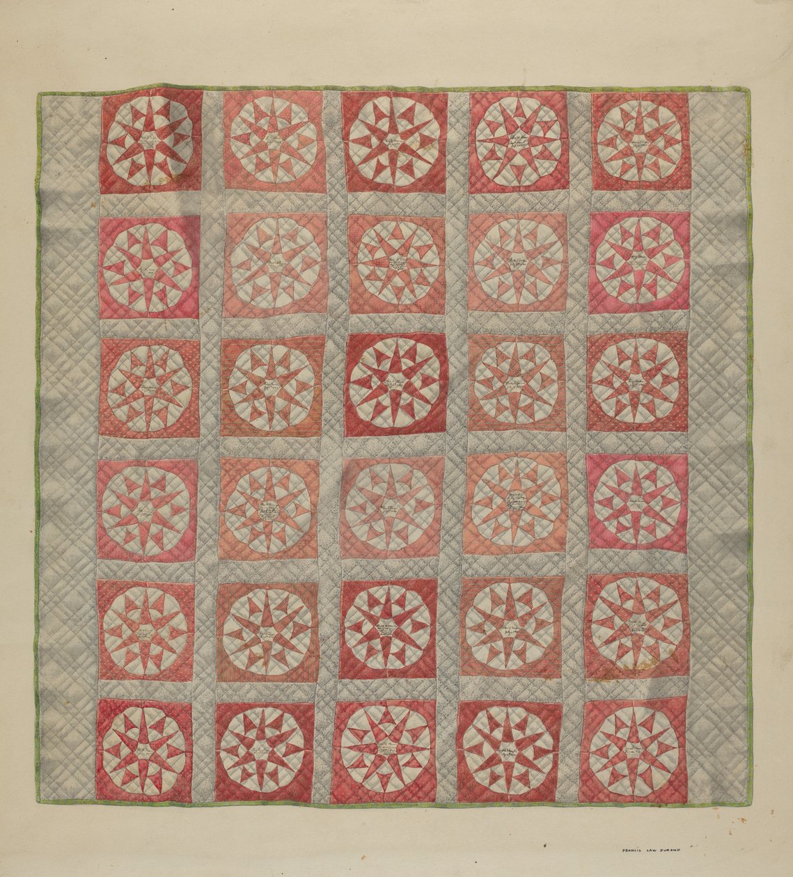 Colcha (colcha de berço) de Francis Law Durand