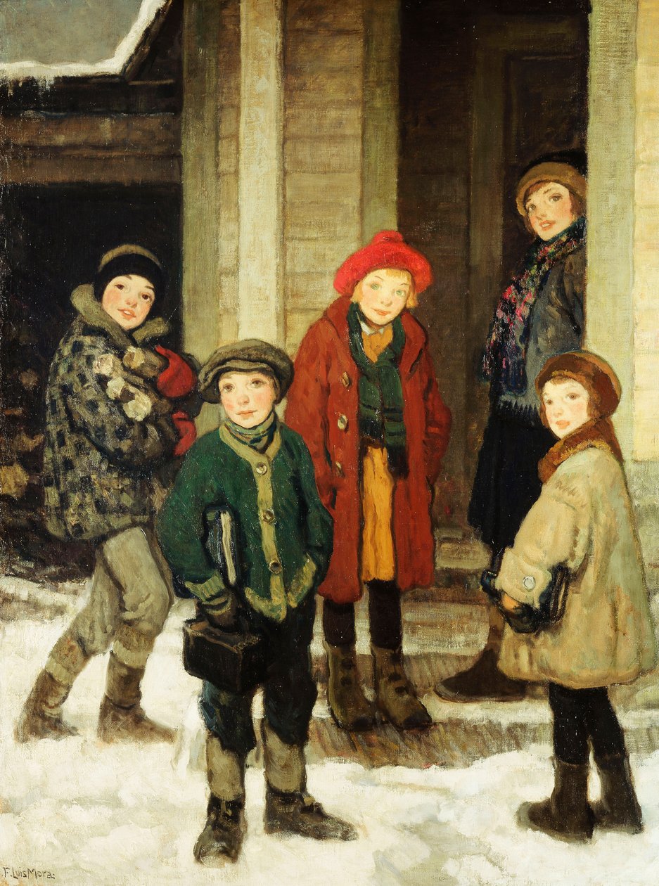 Porta da casa da escola de Francis Luis Mora