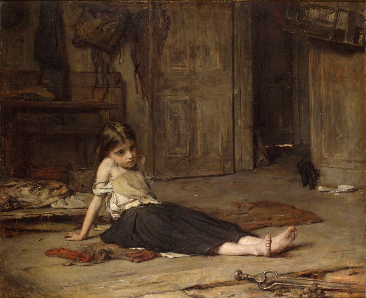 Rostos no fogo, 1867 de Francis Montague Holl
