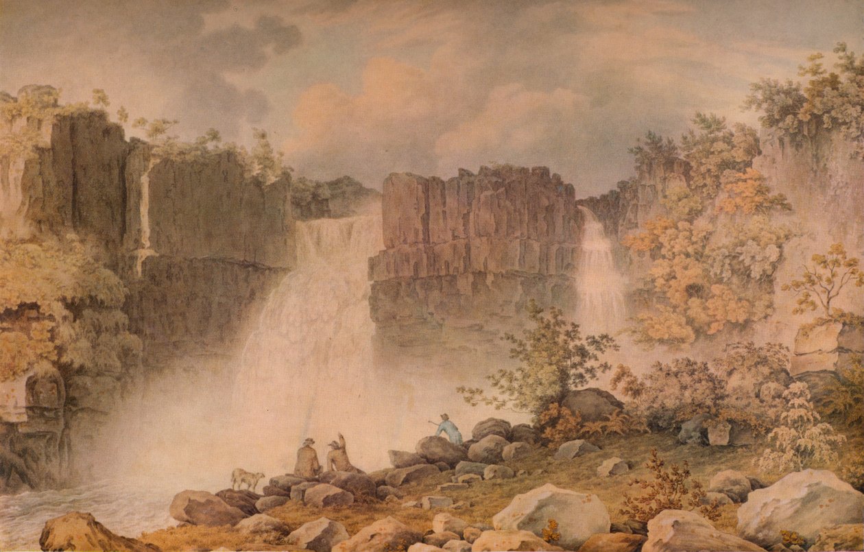 Alta Força, Teesdale, c1807 de Francis Nicholson