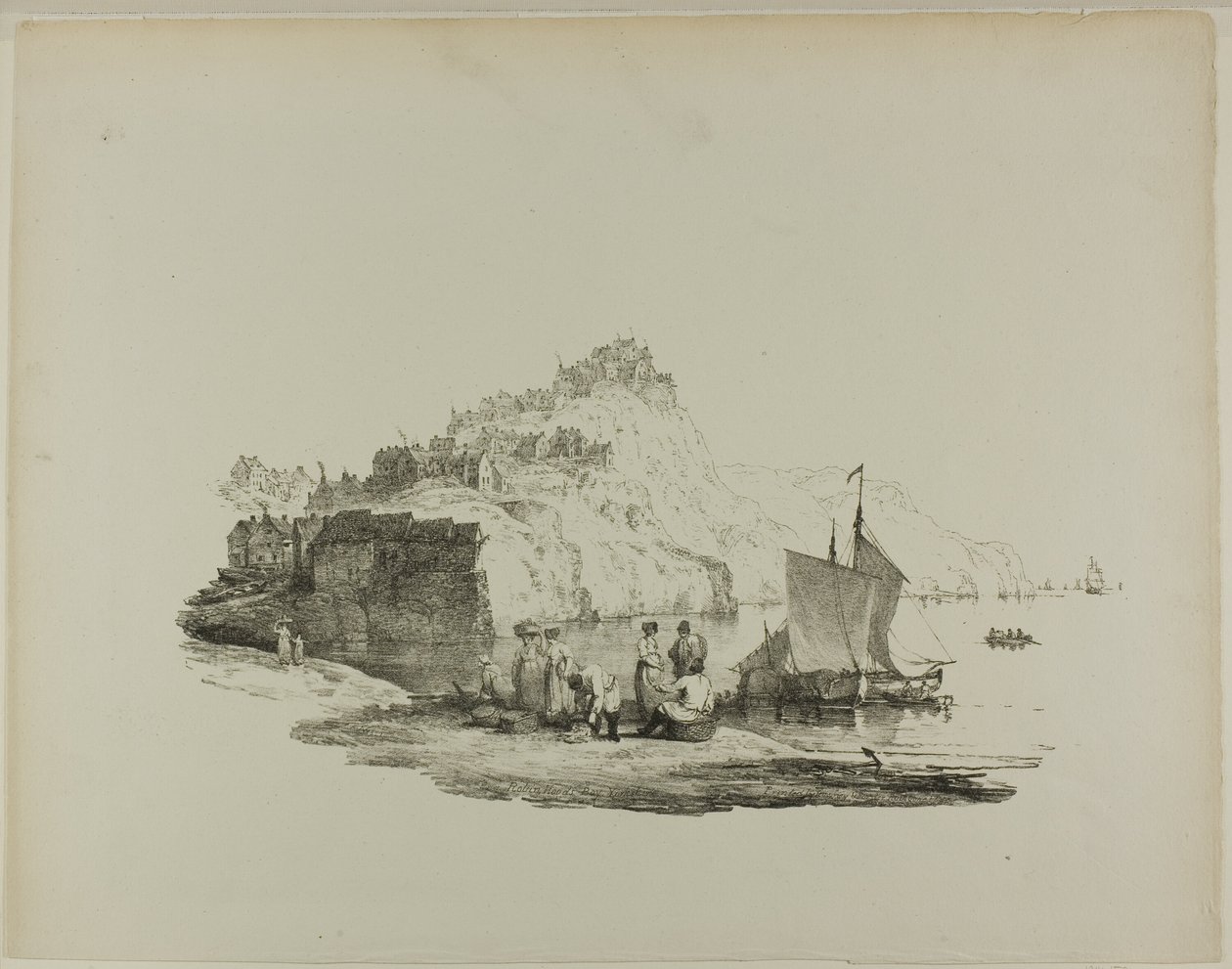 Baía de Robin Hood, Yorkshire de Francis Nicholson