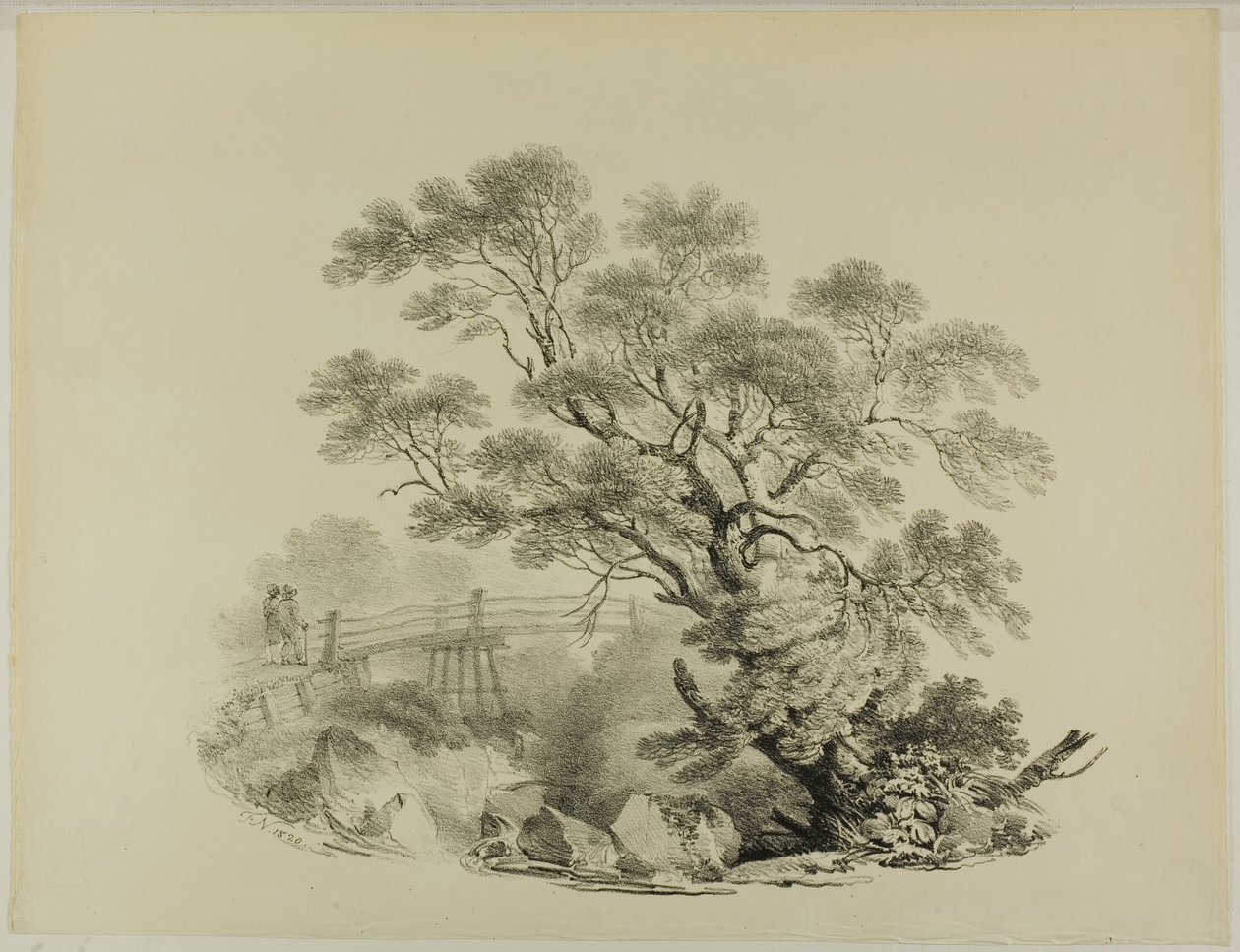 Árvore e passarela de Francis Nicholson