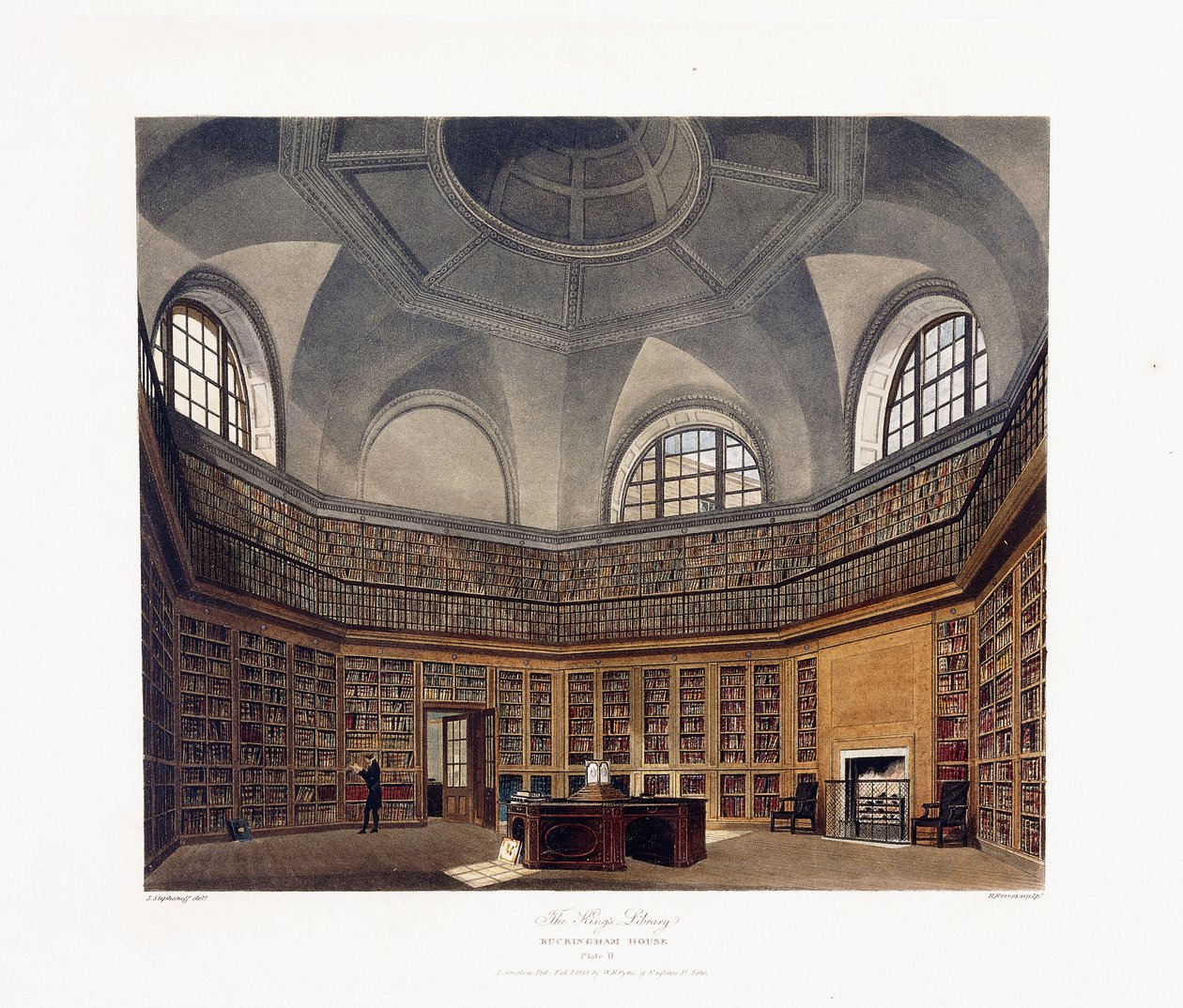 Biblioteca do Rei, Casa de Buckingham de Francis Phillip (after) Stephanoff