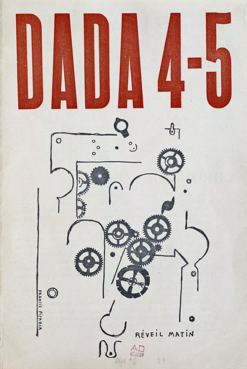 2ª capa de "Dada 4-5" de Picabia (1879-1953), coleção literária e artística, julho de 1917. de Francis Picabia