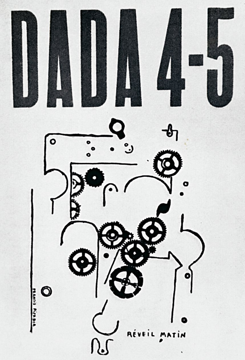 Capa da revista Dada 4-5, concebida por Francis Picabia (1879-1953), Zurique de Francis Picabia