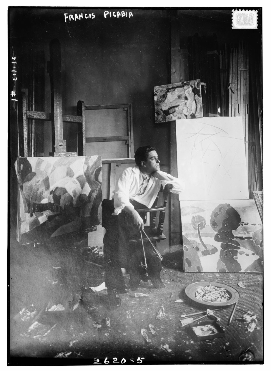 Francis Picabia, c.1910-15 (fotografia a preto e branco) de Francis Picabia
