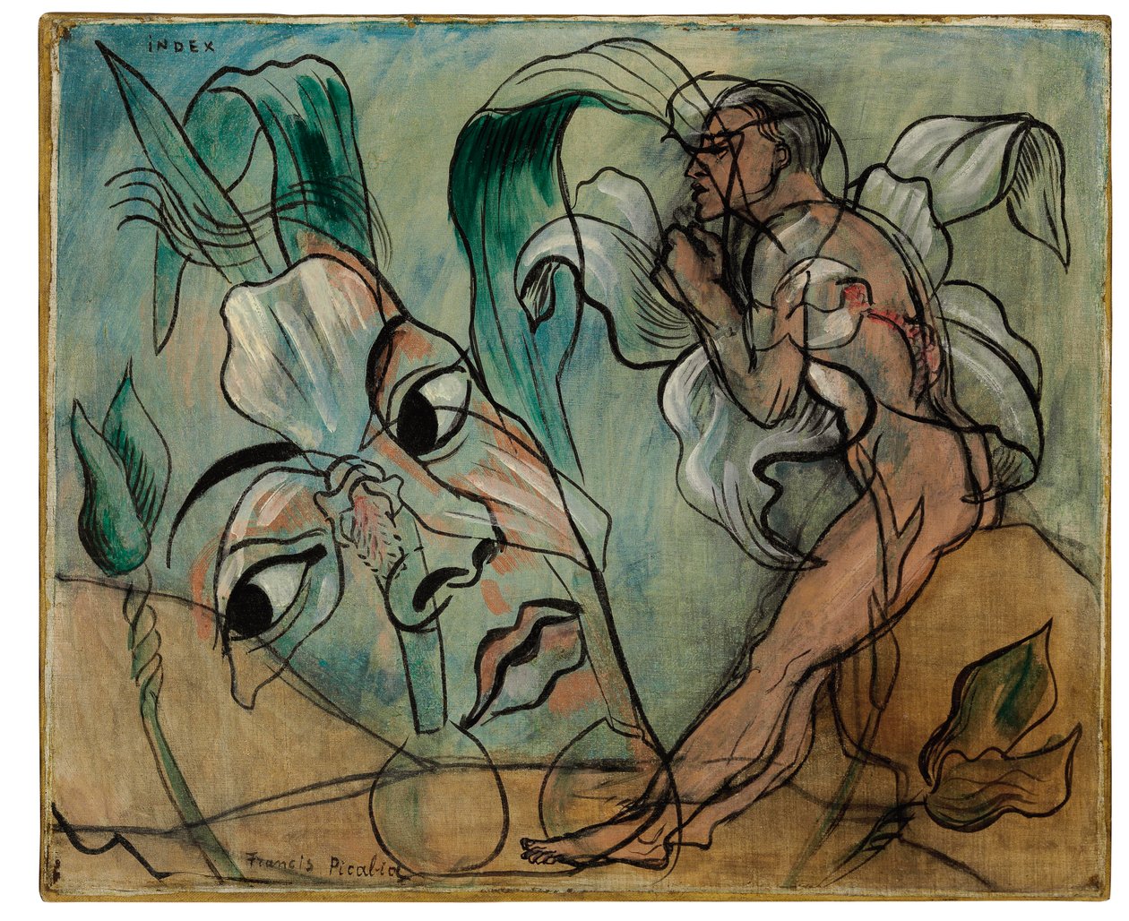Índice, c.1935 (óleo sobre tela) de Francis Picabia