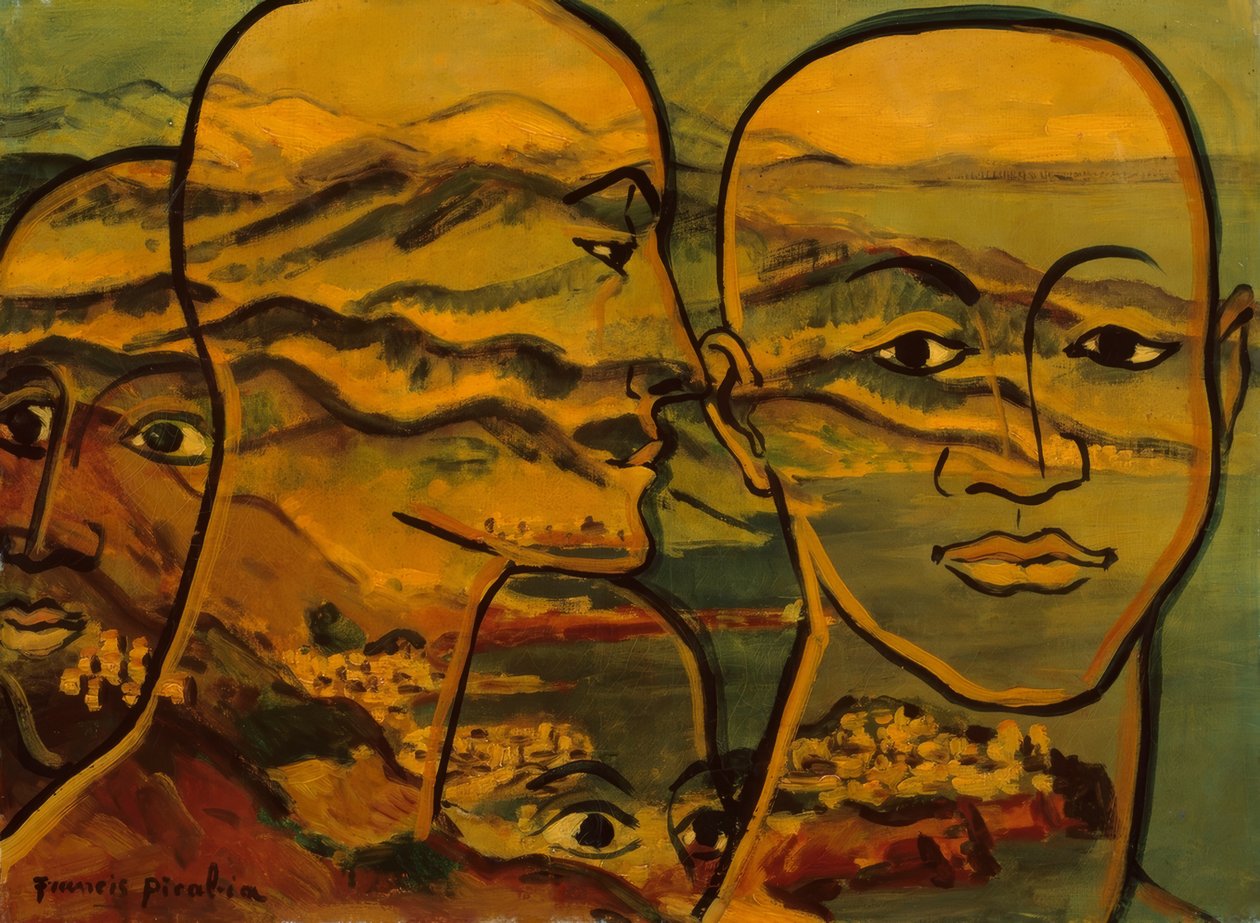 Paisagem de cabeças (Têtes-paysage) de Francis Picabia