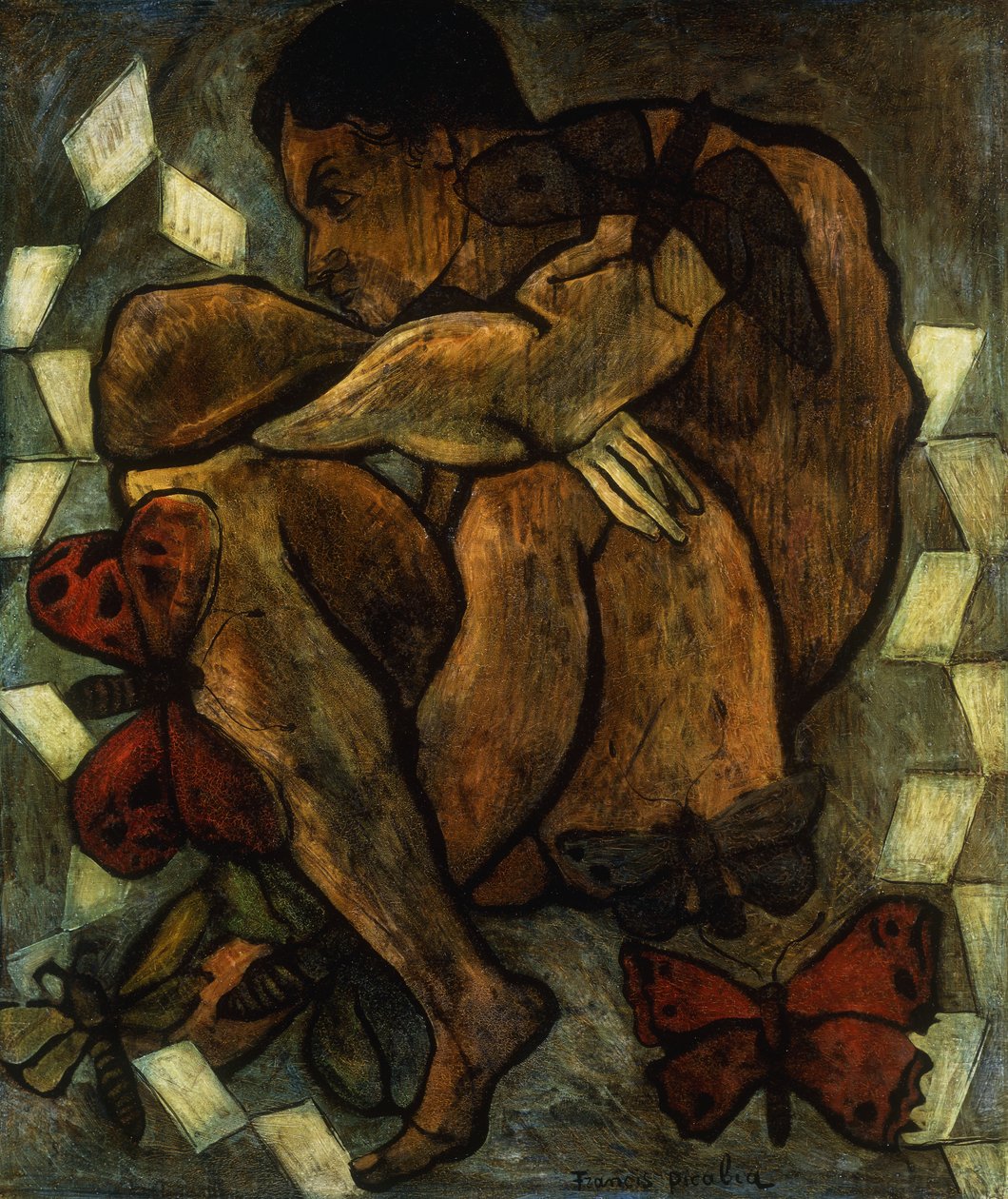 Homem nu com borboletas; Homme nu aux Papillons de Francis Picabia