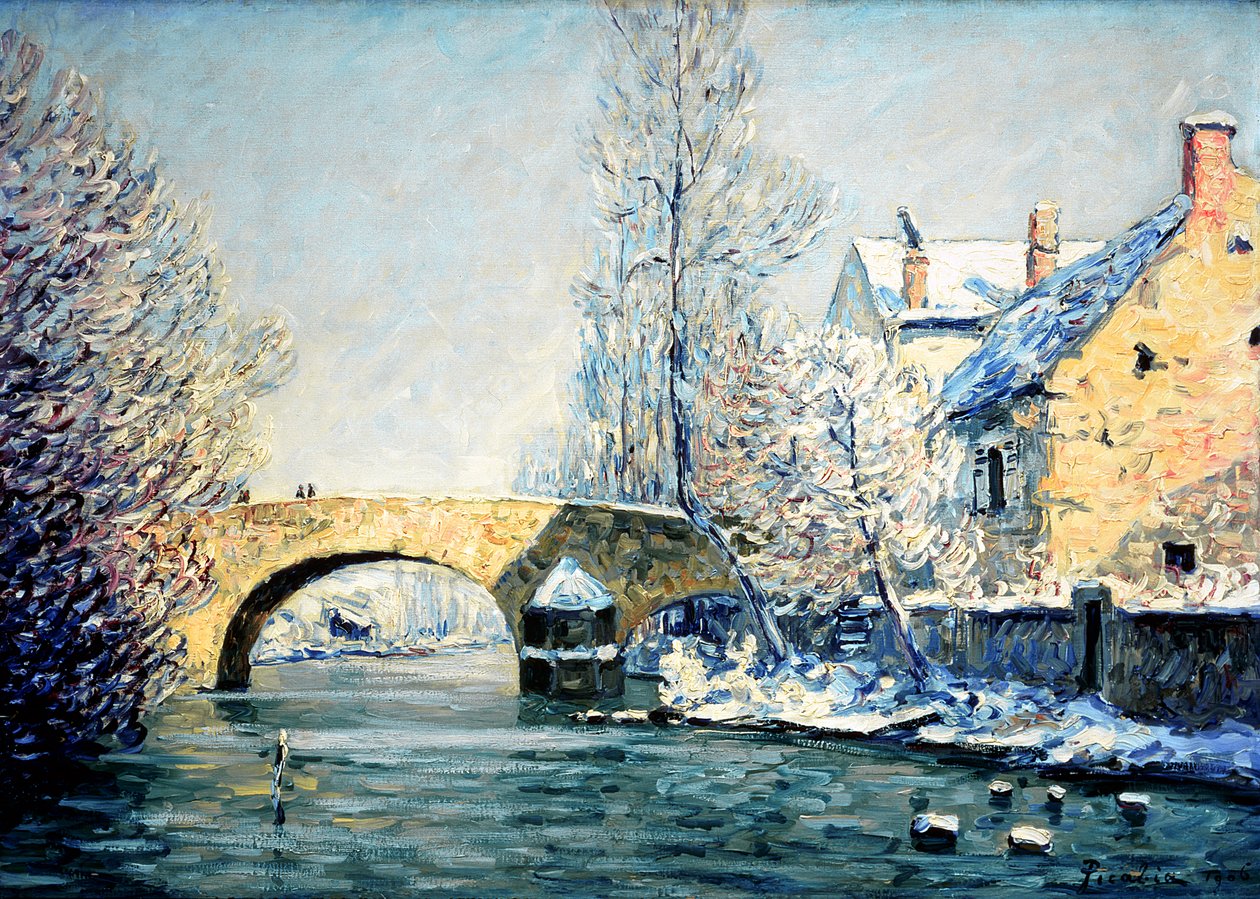 Pont Aubert, efeito de neve de Francis Picabia