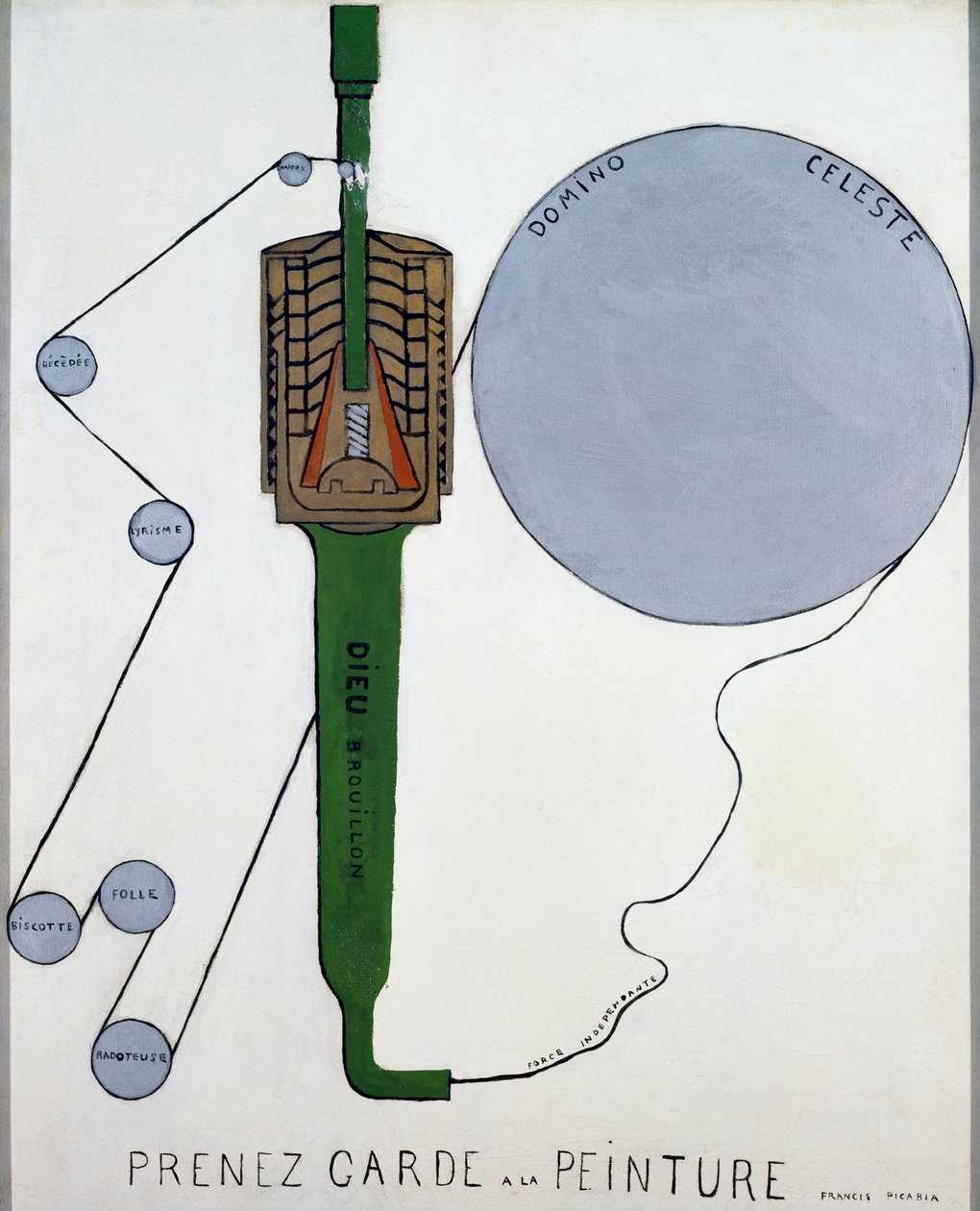 Prenez garde a la peinture (Cuidado com a pintura) de Francis Picabia