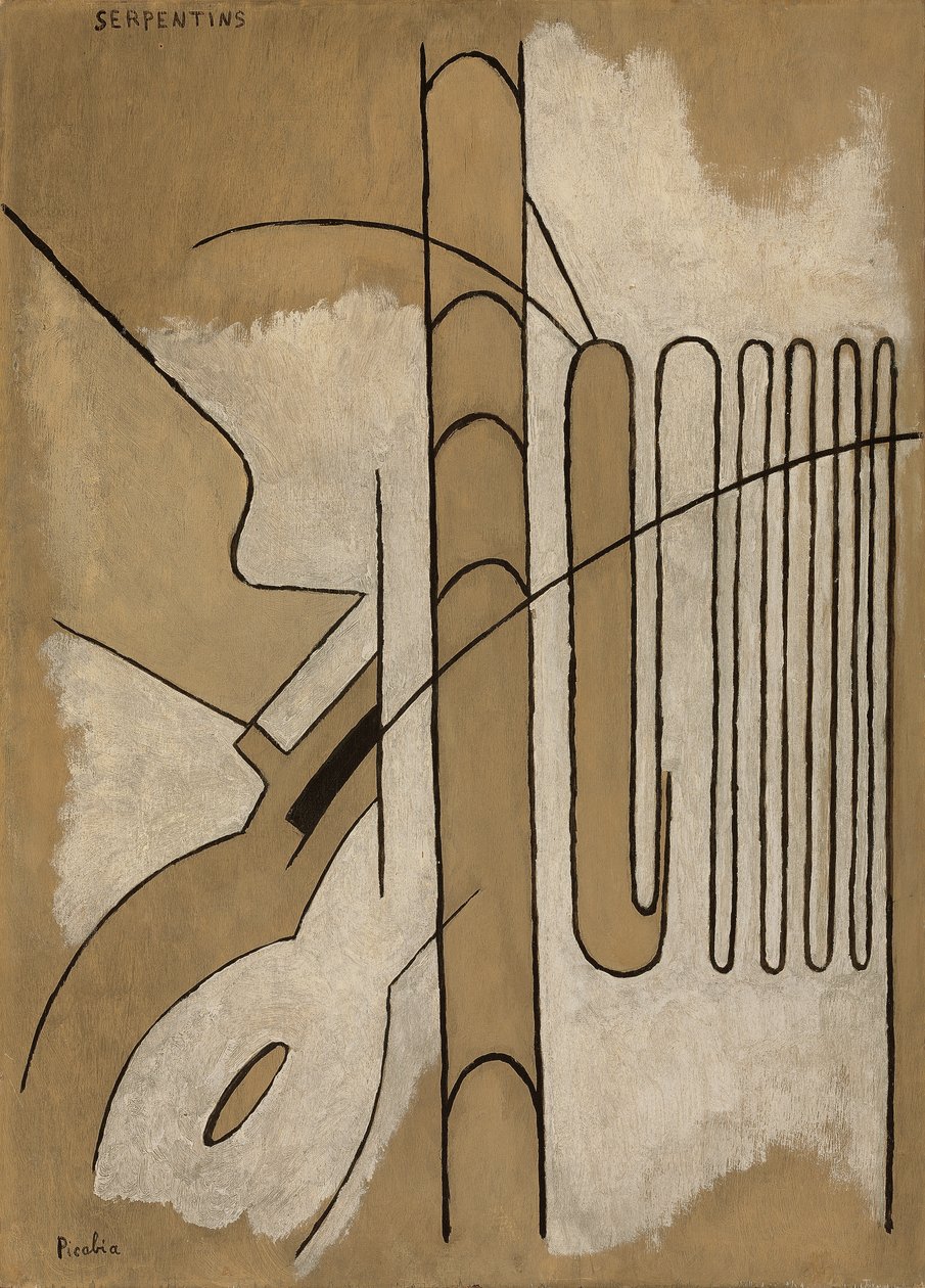 Serpentinas, c. 1922 (óleo sobre tábua) de Francis Picabia