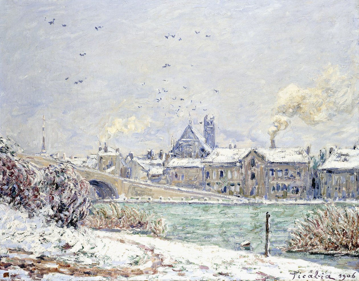 Villeneuve-sur-Yonne na neve de Francis Picabia