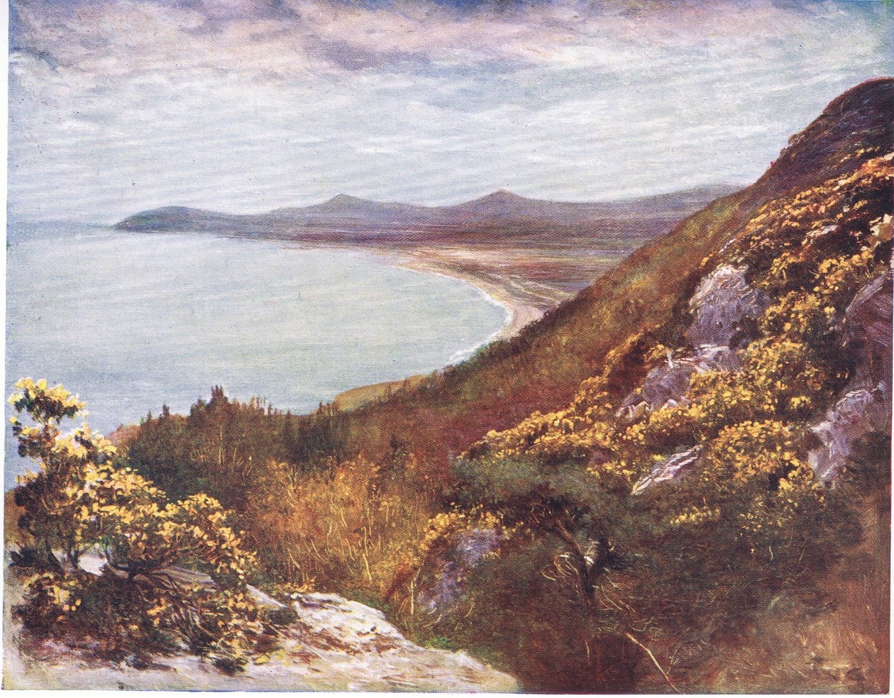 Dublin Bay de Victoria Hill, de Peeps em Many Lands: Ireland publicado por Adams & Charles, 1909 de Francis S. Walker