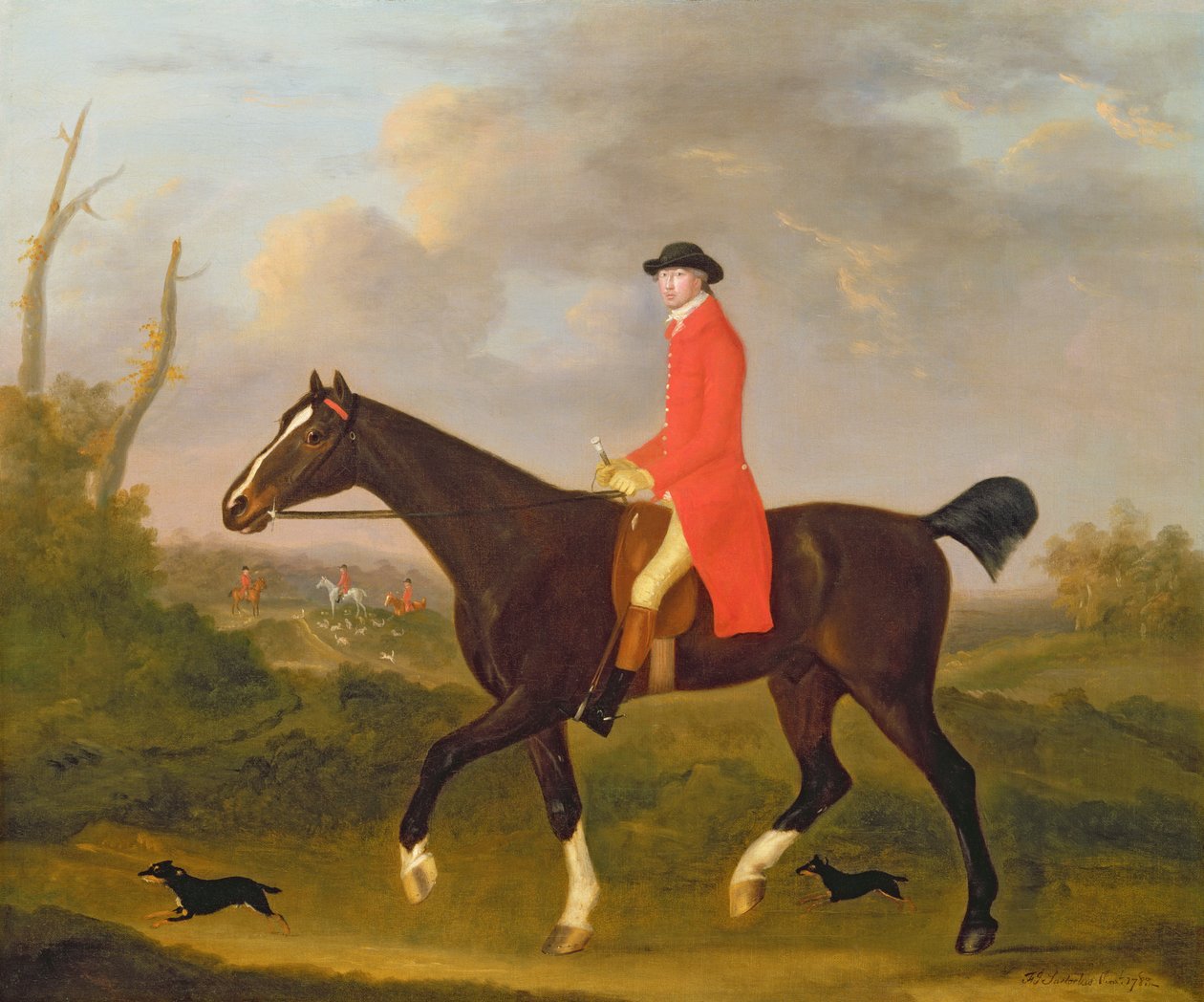 Um Cavalheiro no seu Caçador a cavalgar para Hounds de Francis Sartorius