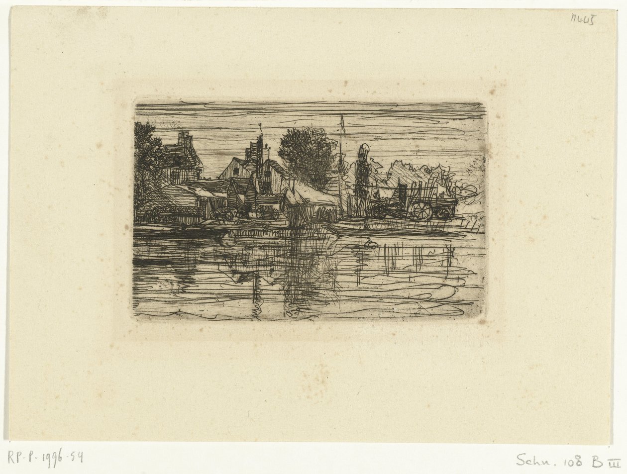Vila na água Lado Tâmisa de Francis Seymour Haden (Sir)
