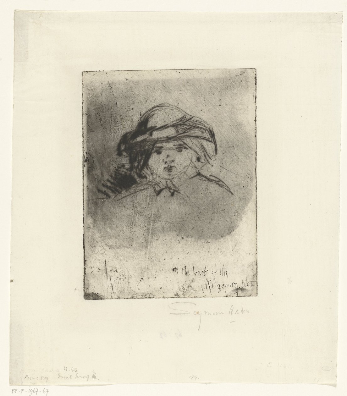 Cabeça de uma menina A cabeça de uma criança de Francis Seymour Haden (Sir)