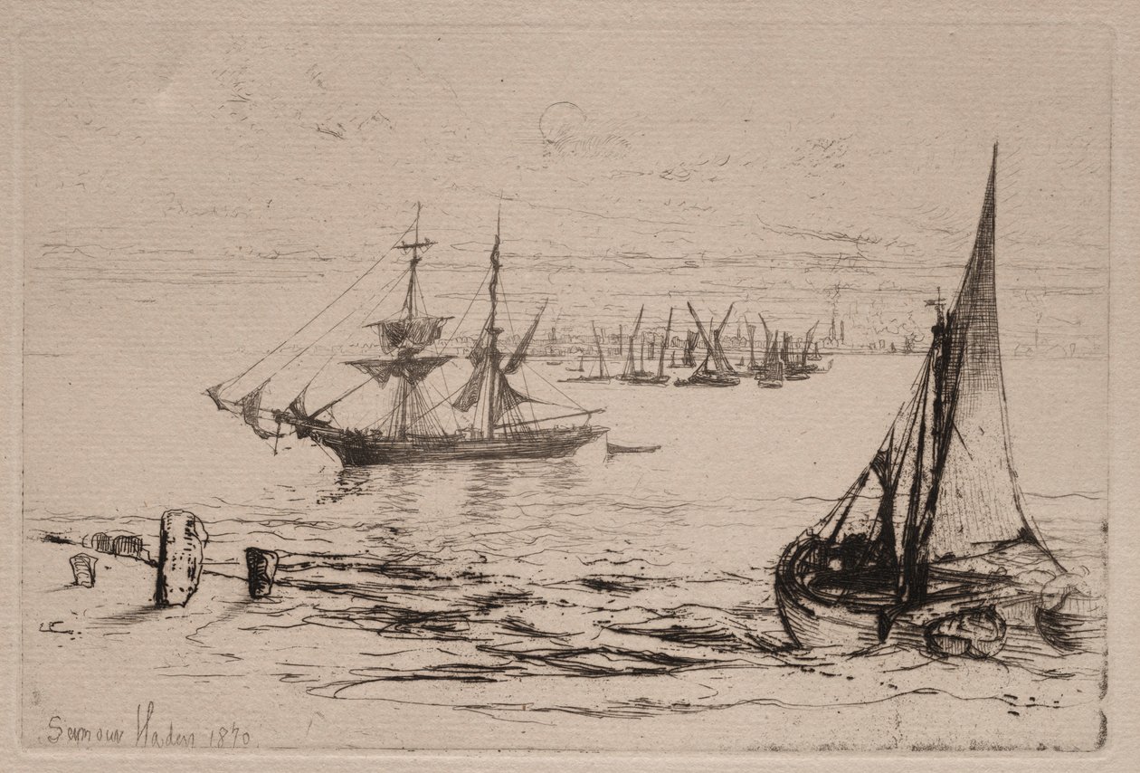 Brigada de Anchor, 1879. de Francis Seymour Haden