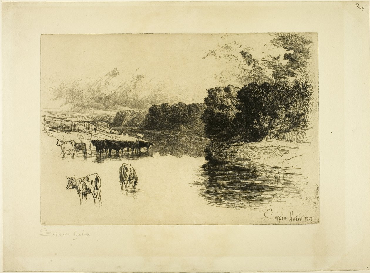 Um rio Lancashire de Francis Seymour Haden