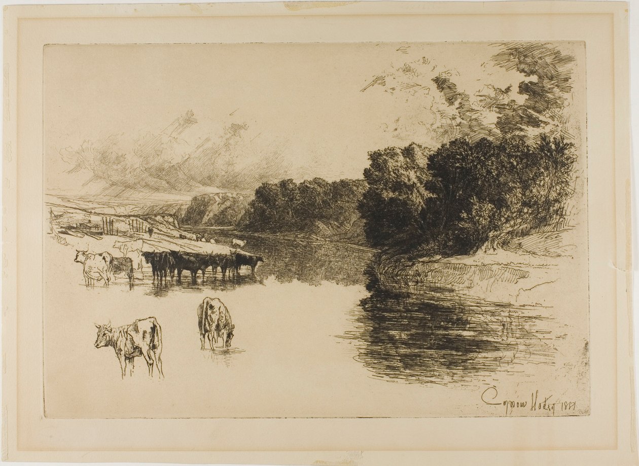 Um rio Lancashire de Francis Seymour Haden