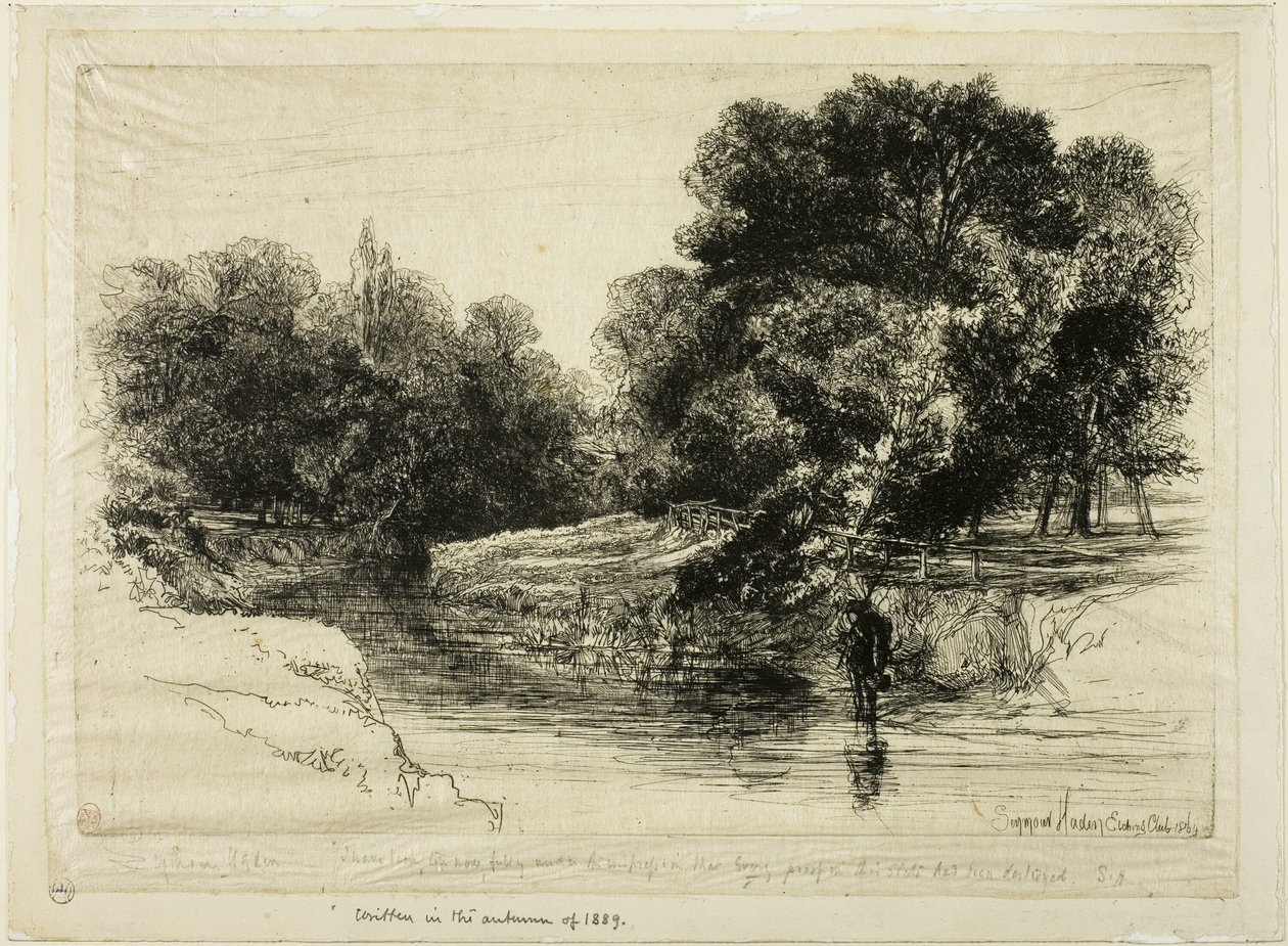 Um rio na Irlanda de Francis Seymour Haden