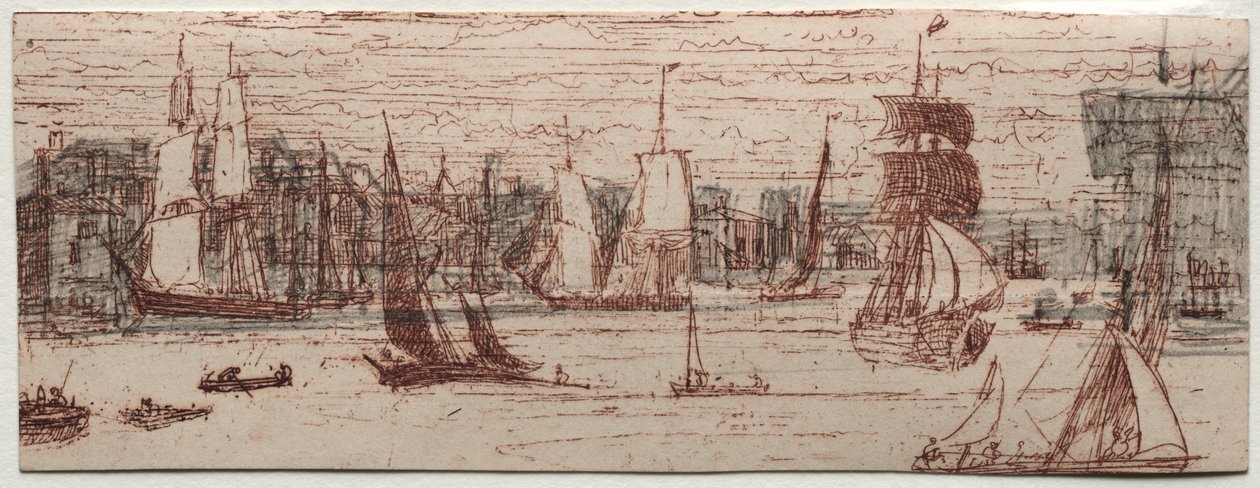 Um esboço de Greenwich de Francis Seymour Haden