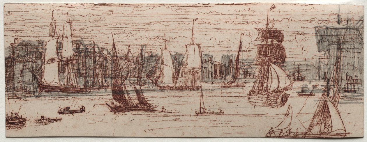 Um esboço de Greenwich. de Francis Seymour Haden