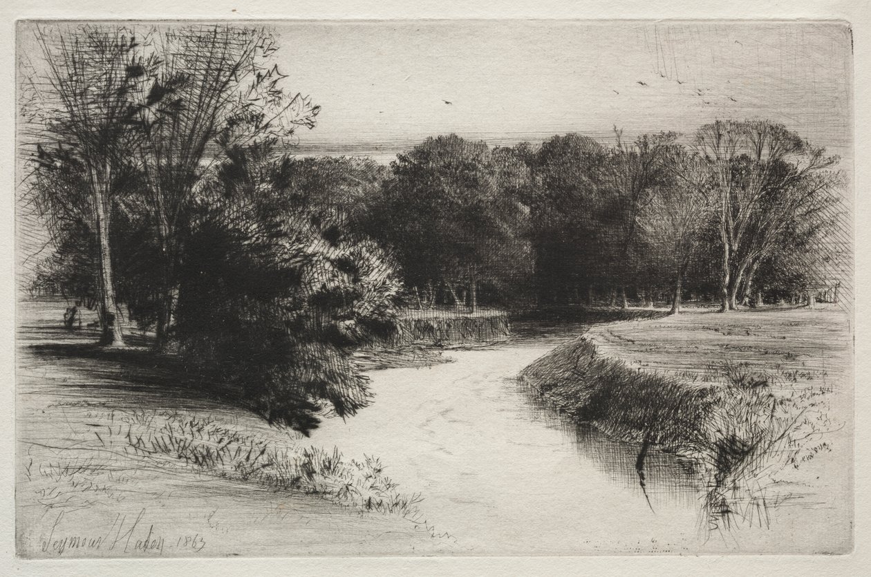 Um pôr do sol na Irlanda de Francis Seymour Haden