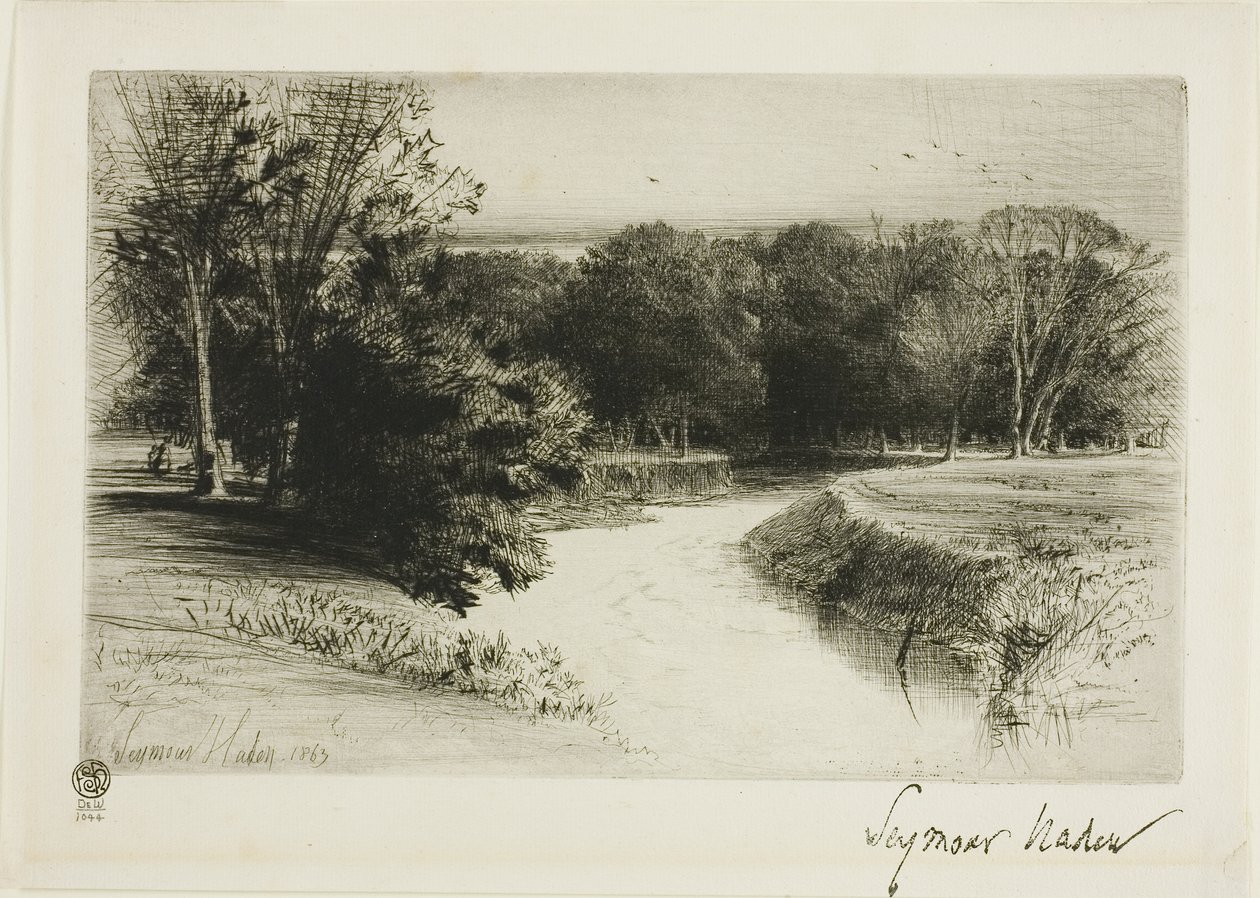 Um pôr do sol na Irlanda de Francis Seymour Haden