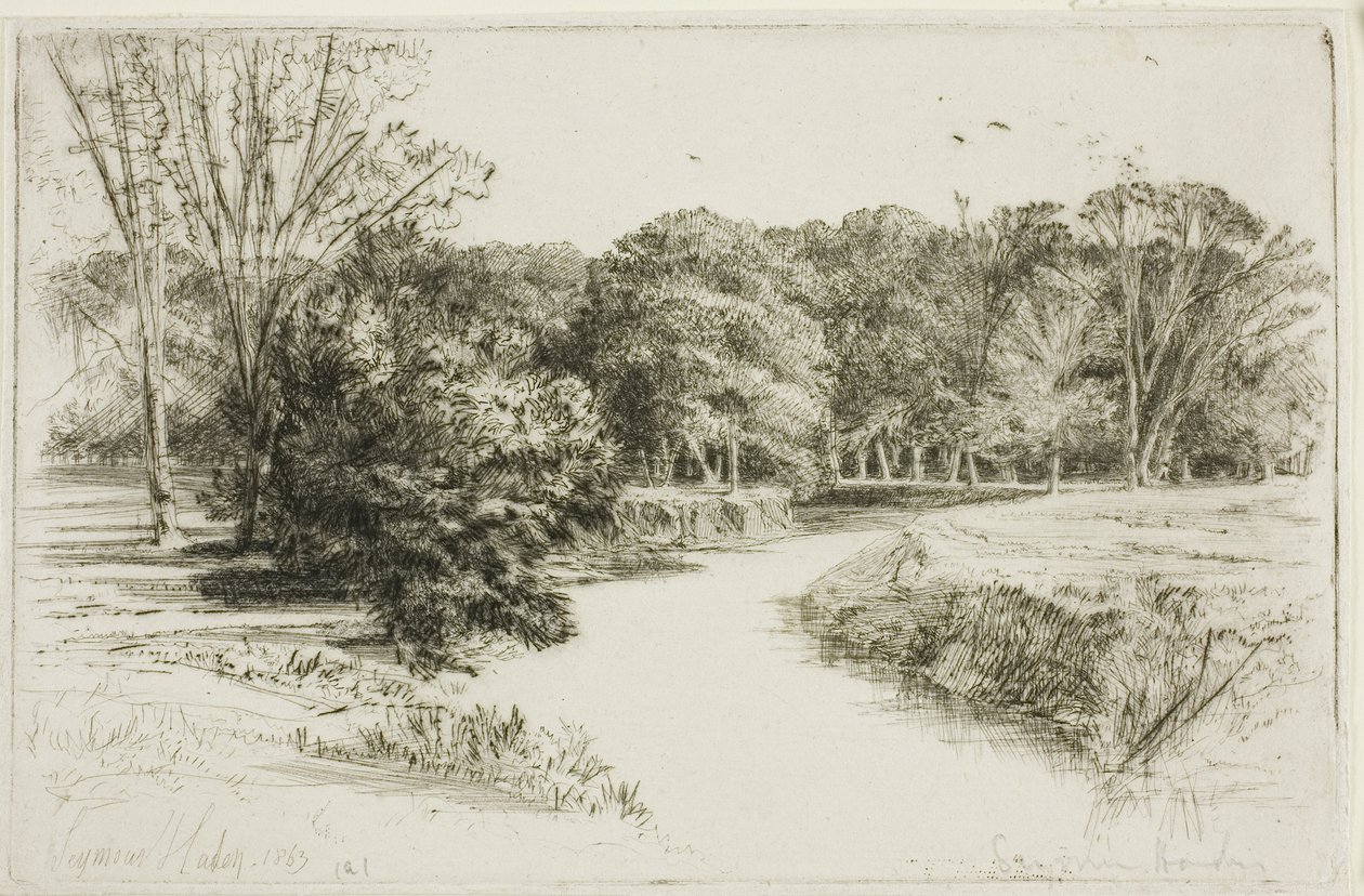 Um pôr do sol na Irlanda de Francis Seymour Haden