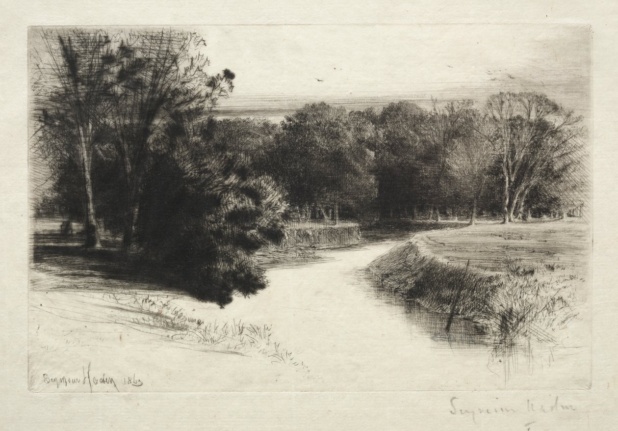Um pôr do sol na Irlanda de Francis Seymour Haden