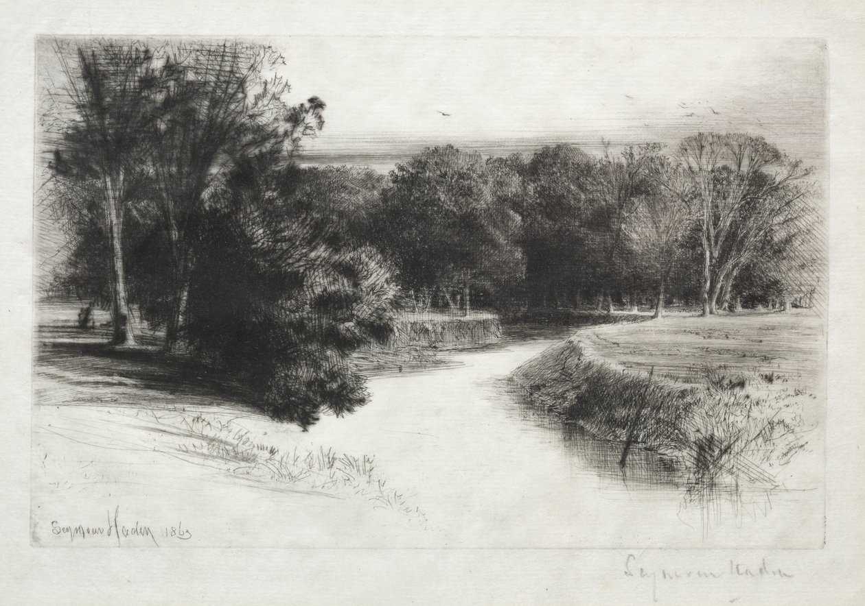 Um pôr do sol na Irlanda de Francis Seymour Haden