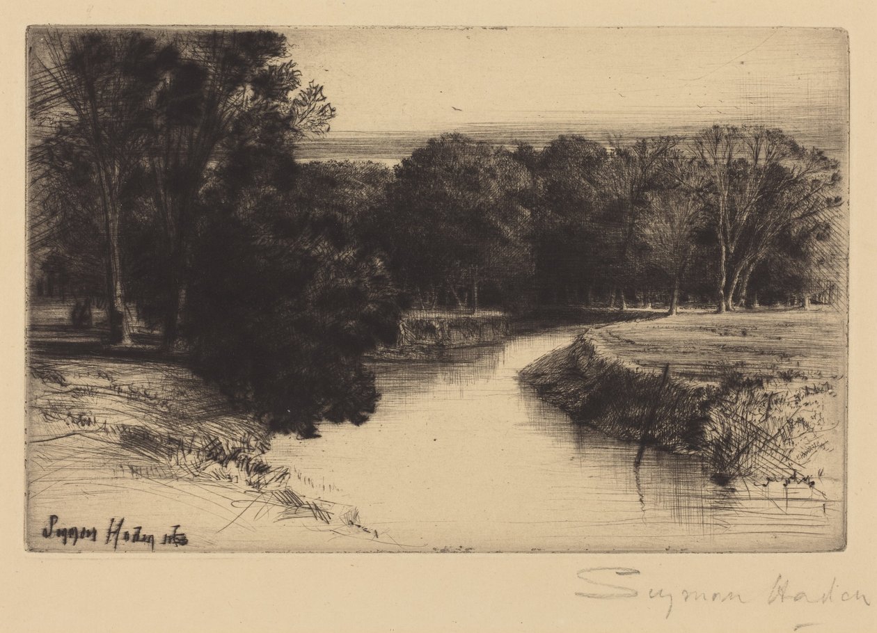 Um pôr do sol na Irlanda de Francis Seymour Haden