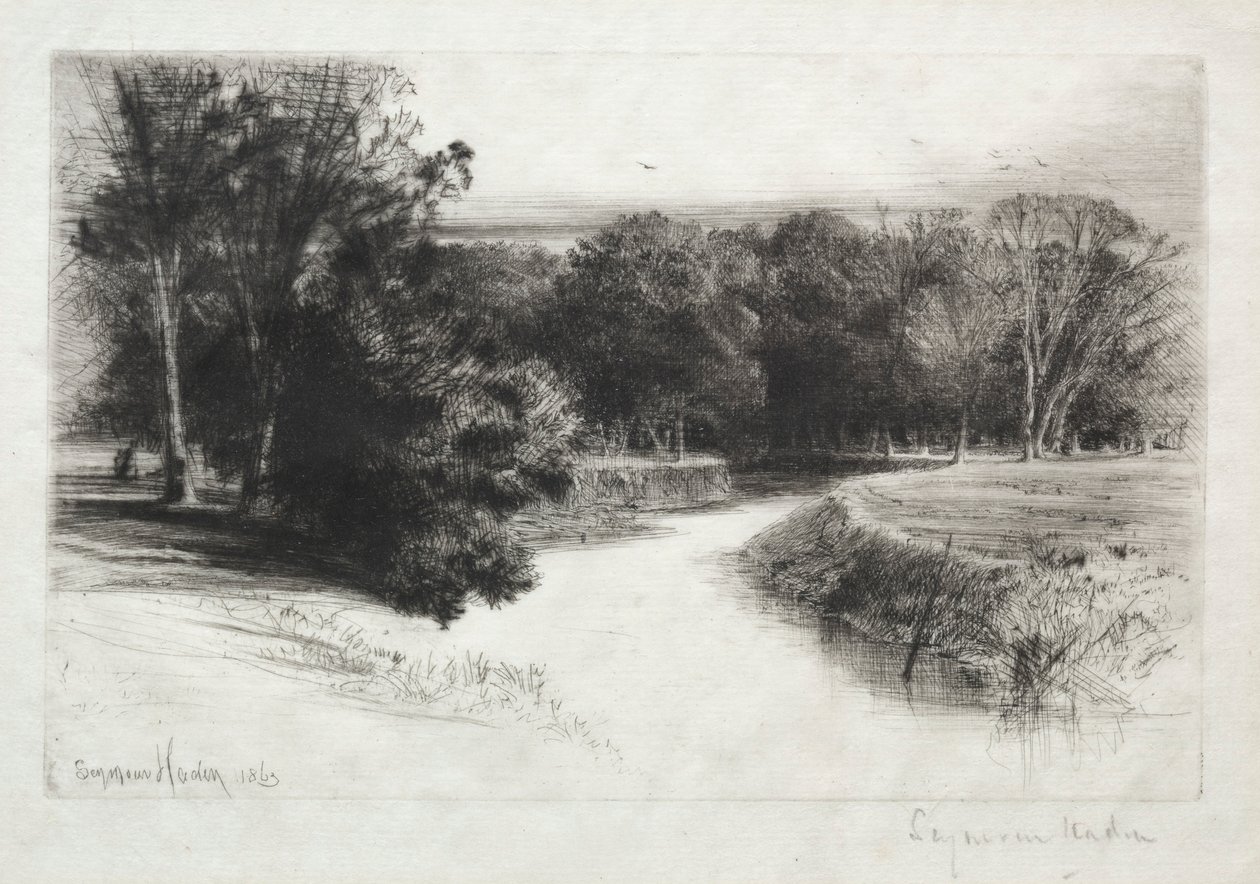 Um por do sol na Irlanda, 1863. de Francis Seymour Haden