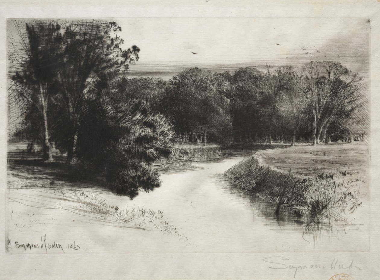 Um por do sol na Irlanda, 1863. de Francis Seymour Haden
