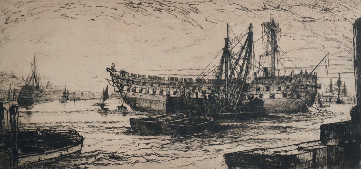 Rompimento do Agamenon de Francis Seymour Haden