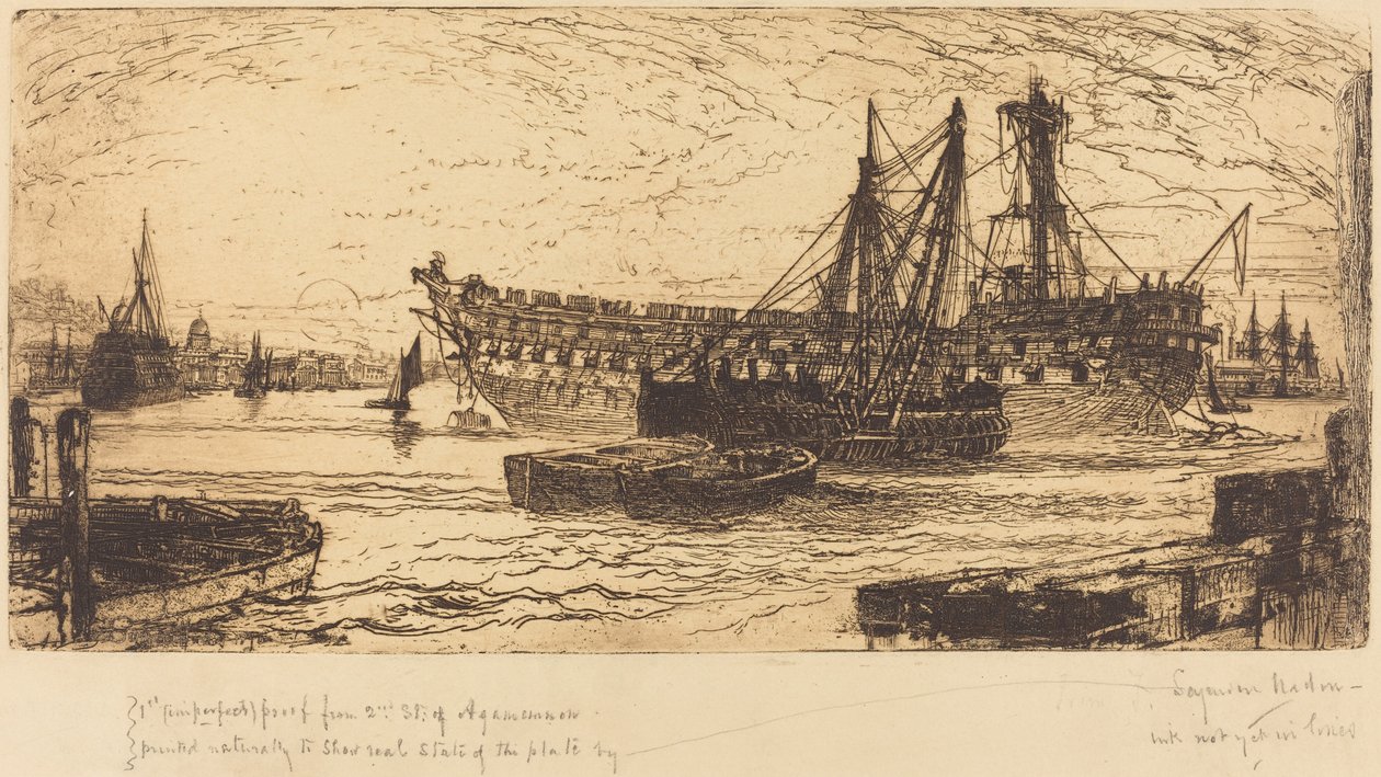 Rompimento do Agamenon de Francis Seymour Haden
