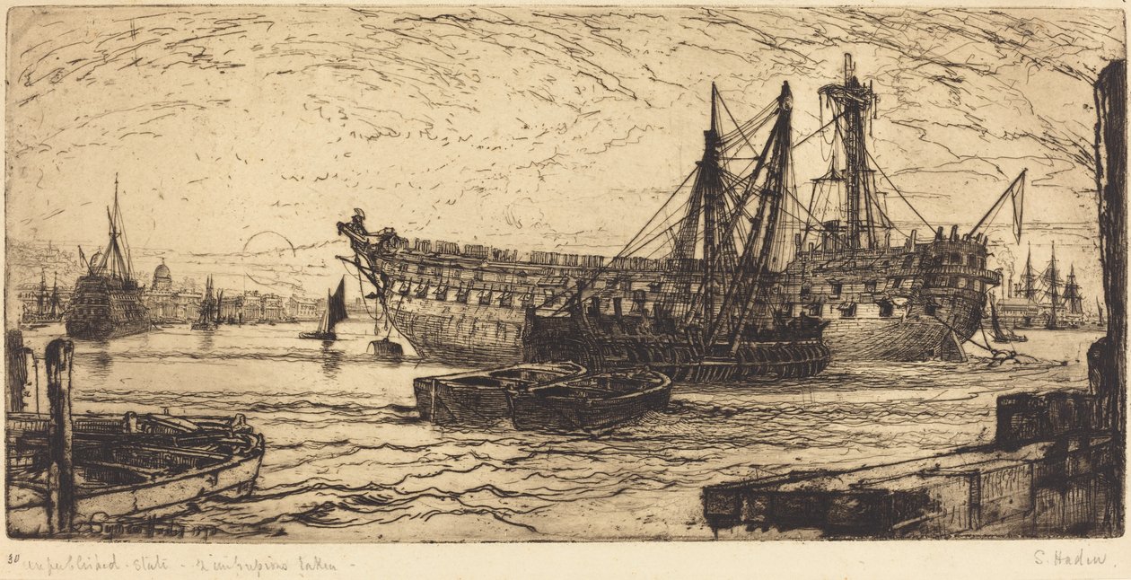 Rompimento do Agamenon de Francis Seymour Haden