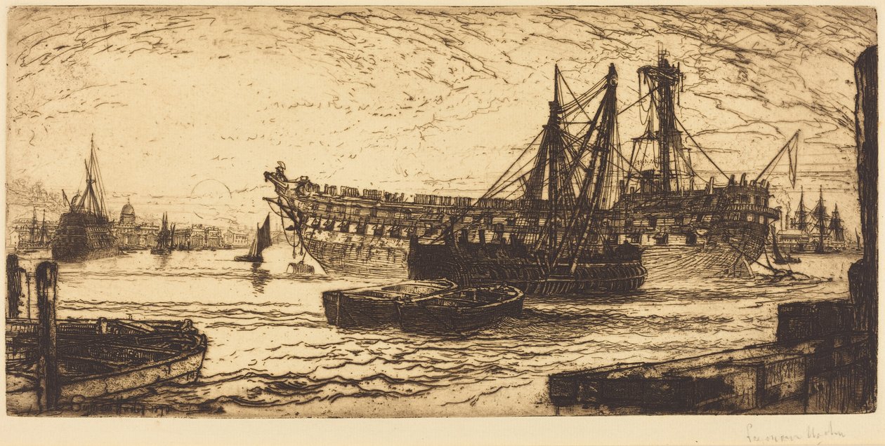Desmantelamento do Agamémnon de Francis Seymour Haden