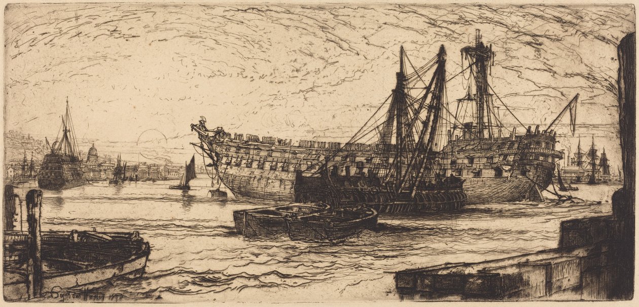 Desmantelamento do Agamemnon de Francis Seymour Haden