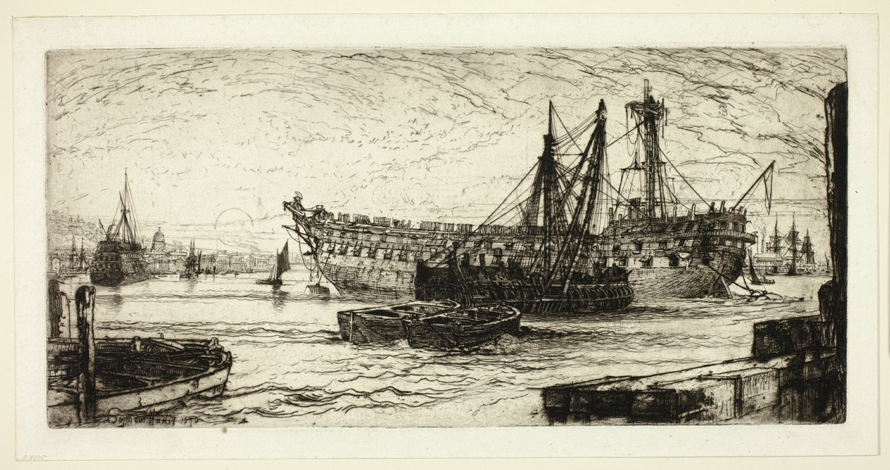 Rompimento do Agamenon, No. 1 de Francis Seymour Haden
