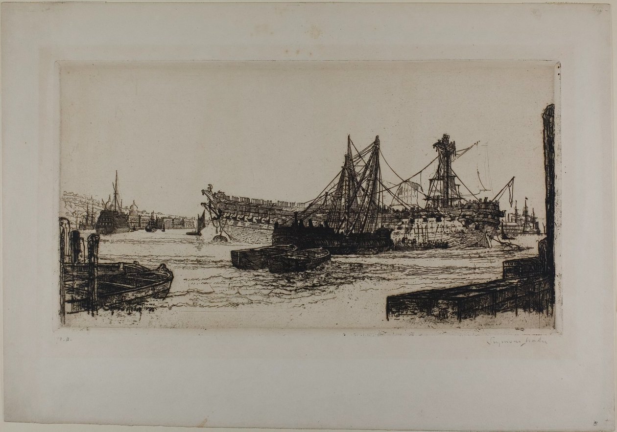 Rompimento do Agamenon, No. II de Francis Seymour Haden