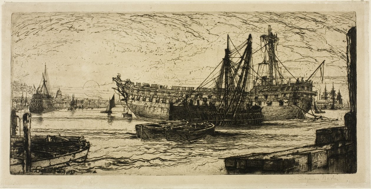 Rompimento do Agamenon, No. I de Francis Seymour Haden