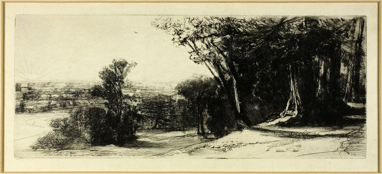 De manhã cedo, Parque Richmond de Francis Seymour Haden