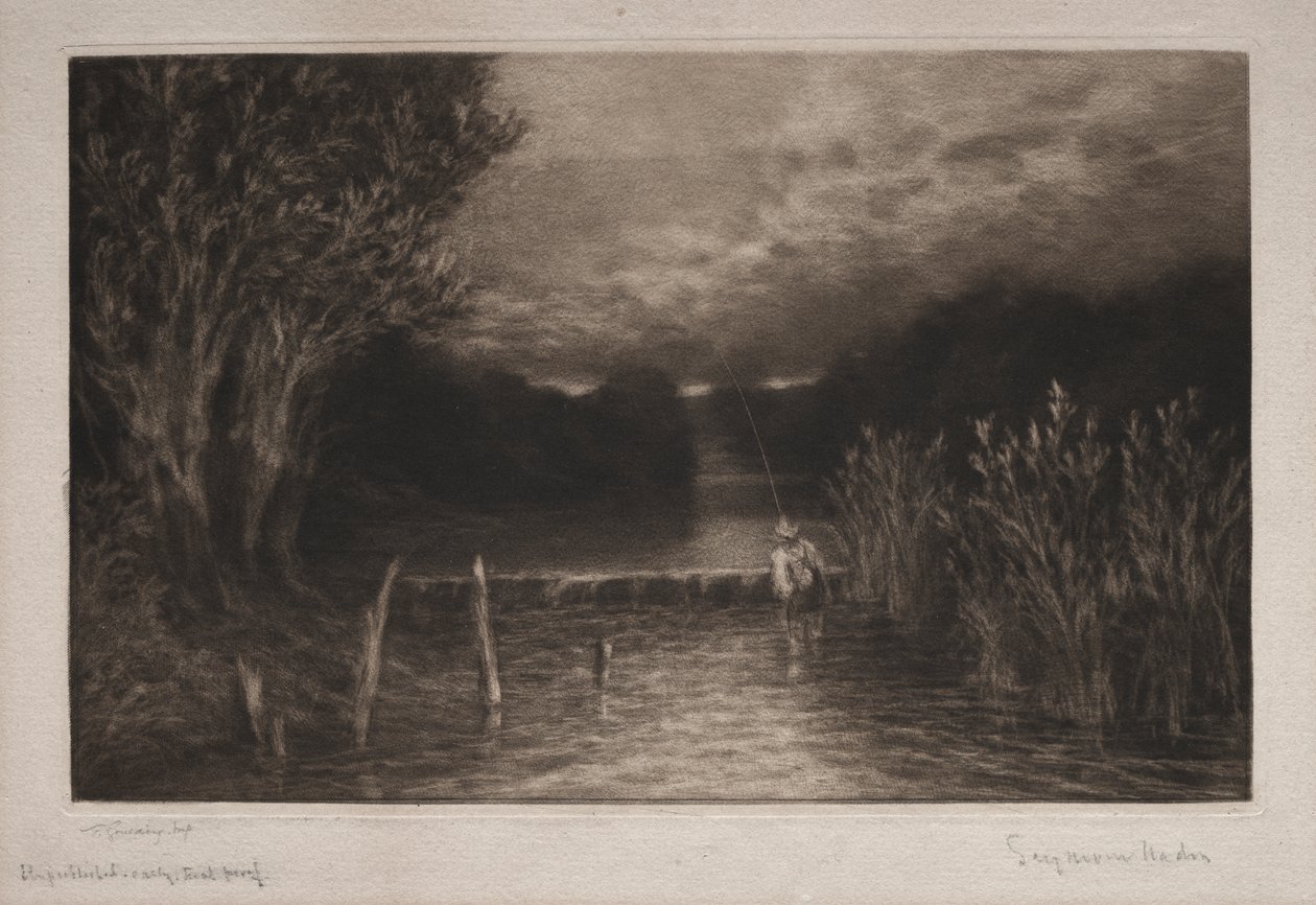 Pescaria de Grayling de Francis Seymour Haden