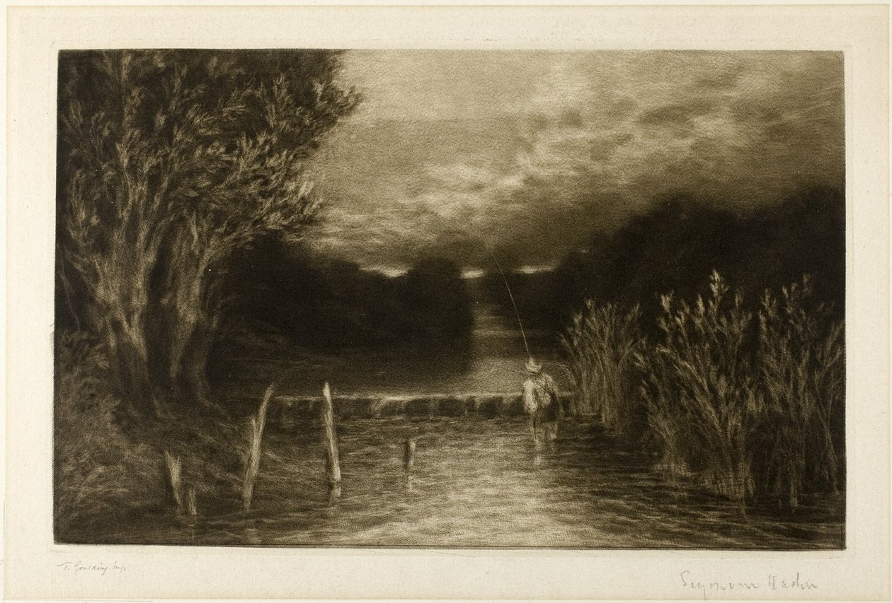 Pescaria de Greyling de Francis Seymour Haden