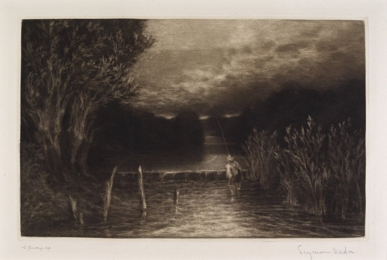 Pesca de Grayling, 1897 de Francis Seymour Haden