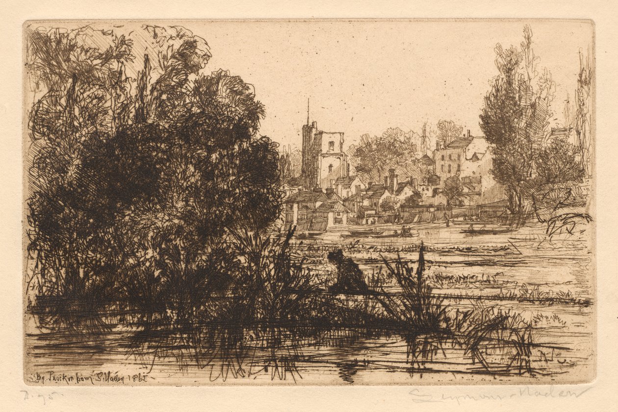 Portfólio III de Hamerton: Igreja de Twickenham de Francis Seymour Haden